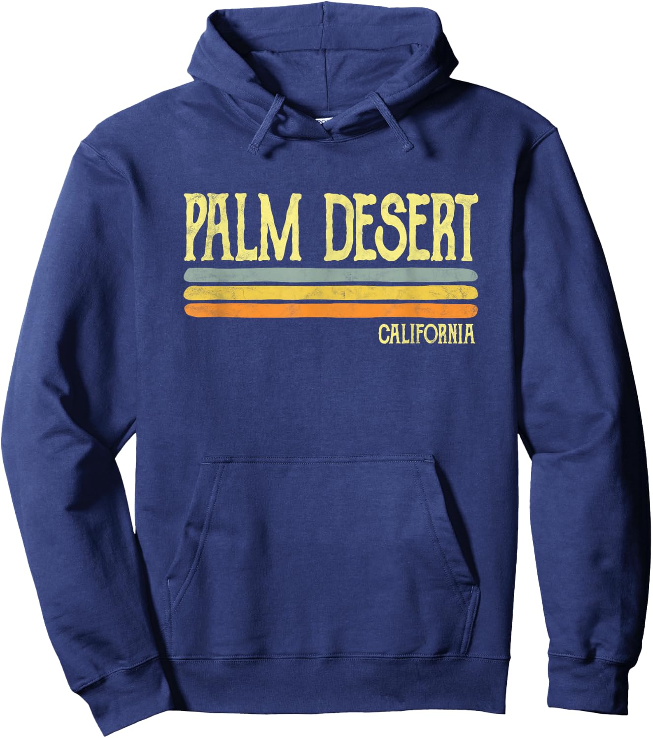 Vintage Palm Desert California CA Souvenir Gift Hoodie - Hoodie | Navy