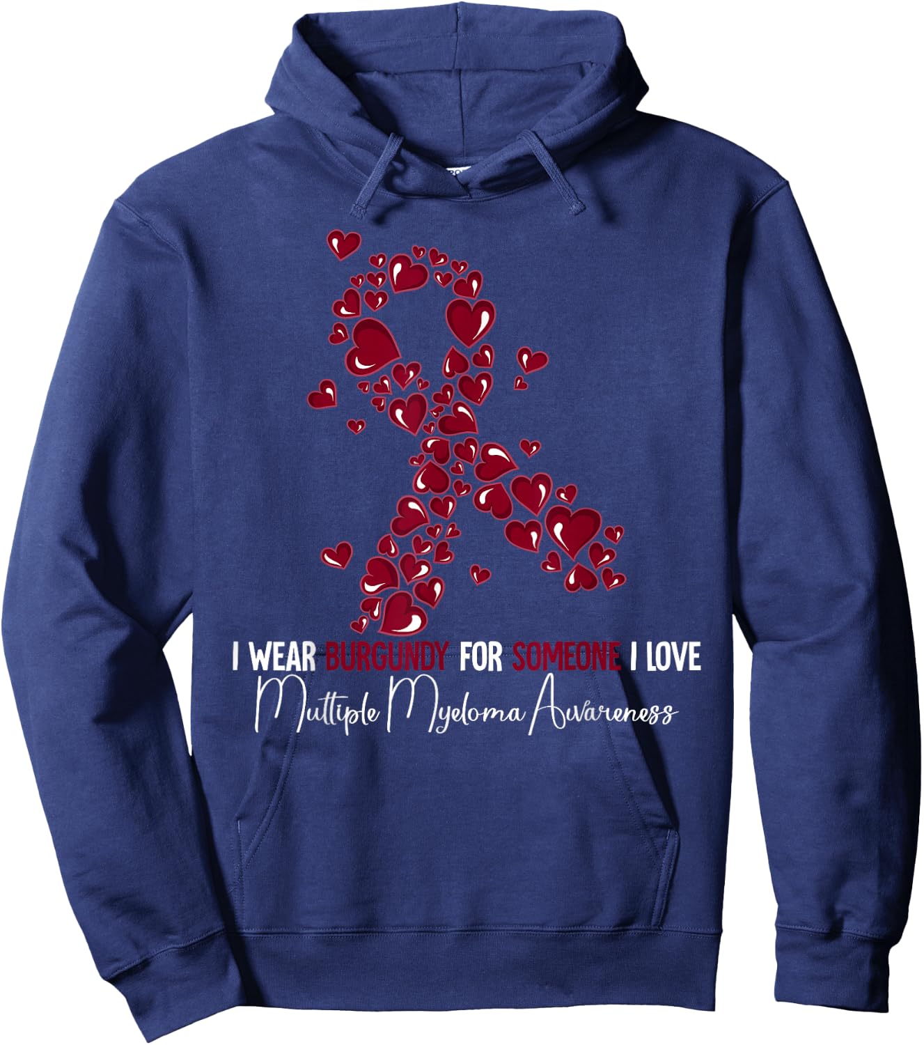 Multiple Myeloma Awareness Hoodie - Hoodie | Navy