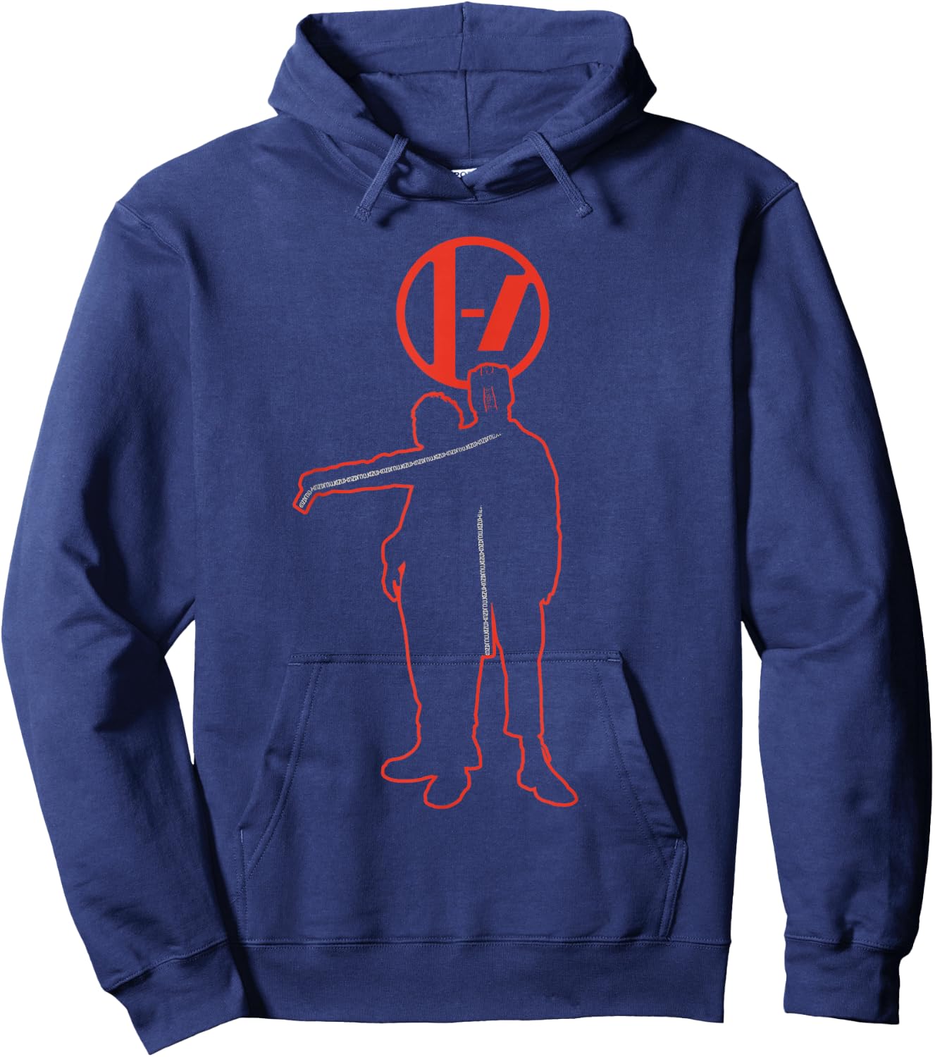 Twenty One Pilots Silhouettes Dot , black Hoodie - Hoodie | Navy