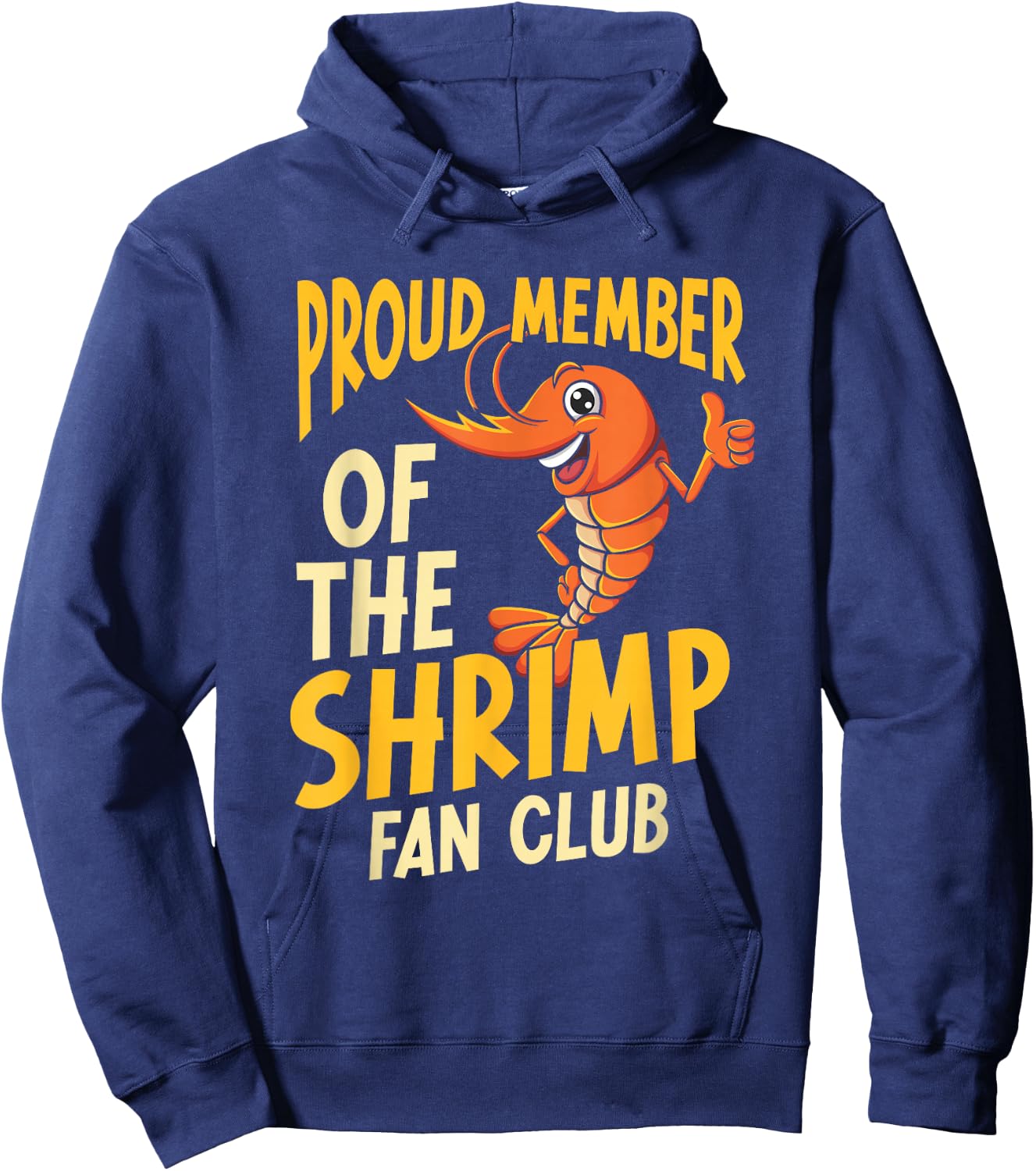 Prawn Shrimp Lover Ocean Hoodie - Hoodie | Navy