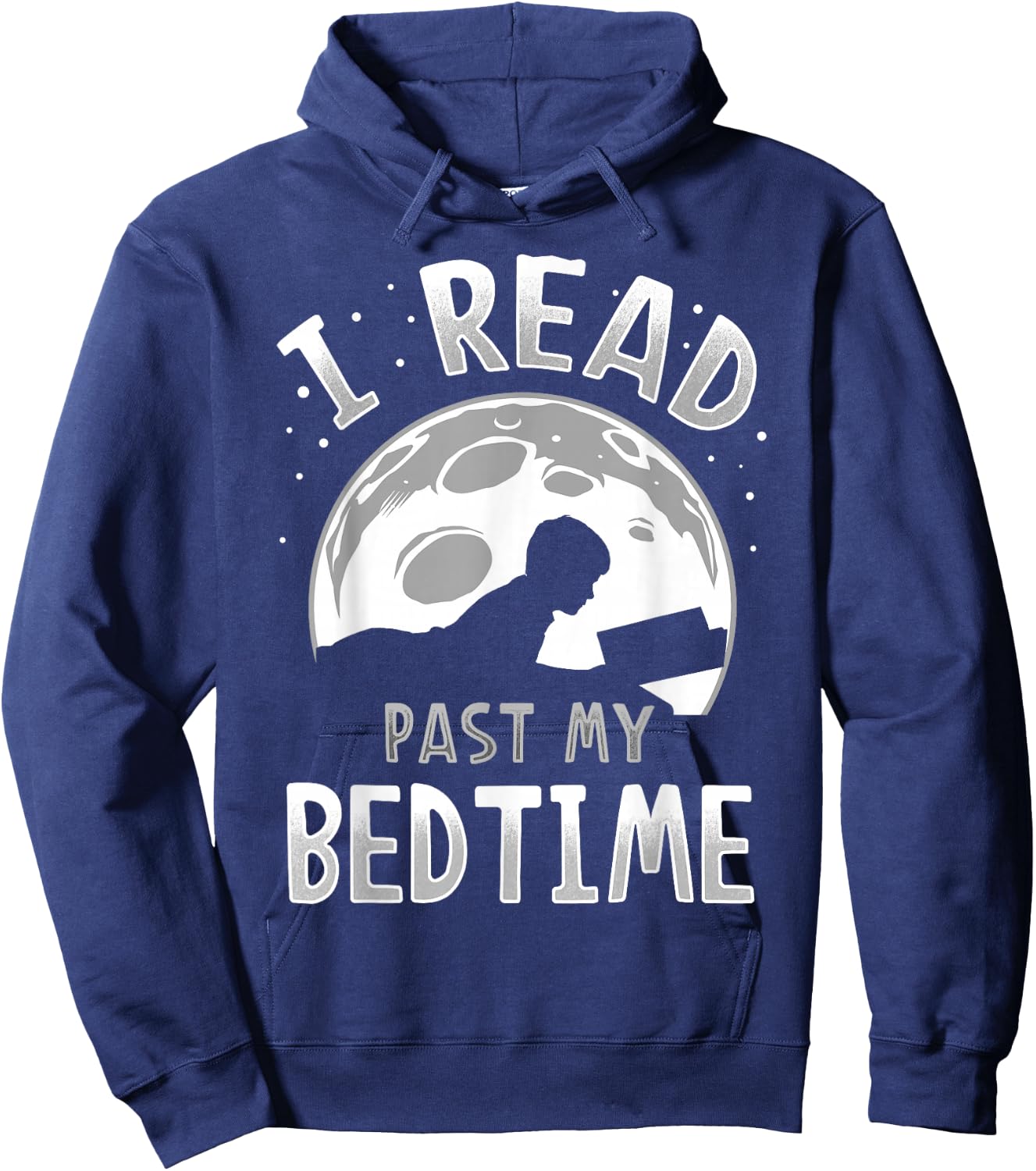 I Read Past My Bedtime Hoodie - Hoodie | Navy