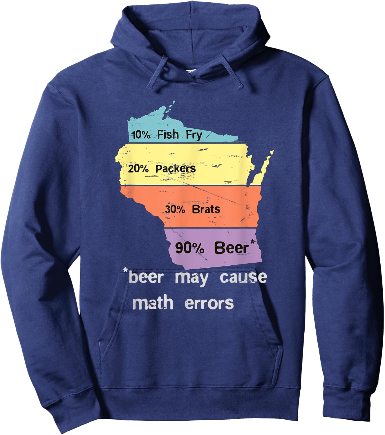 Drink Local Wisconsin Beer Drinking design Hoodie - Hoodie | Navy