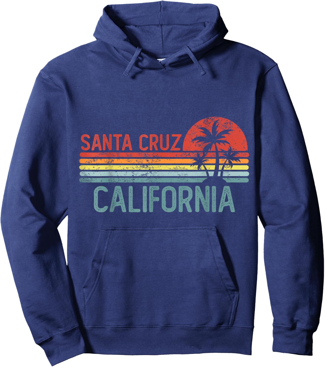 Santa Cruz California Funny USA City Trip Home Roots Hoodie - Hoodie | Navy