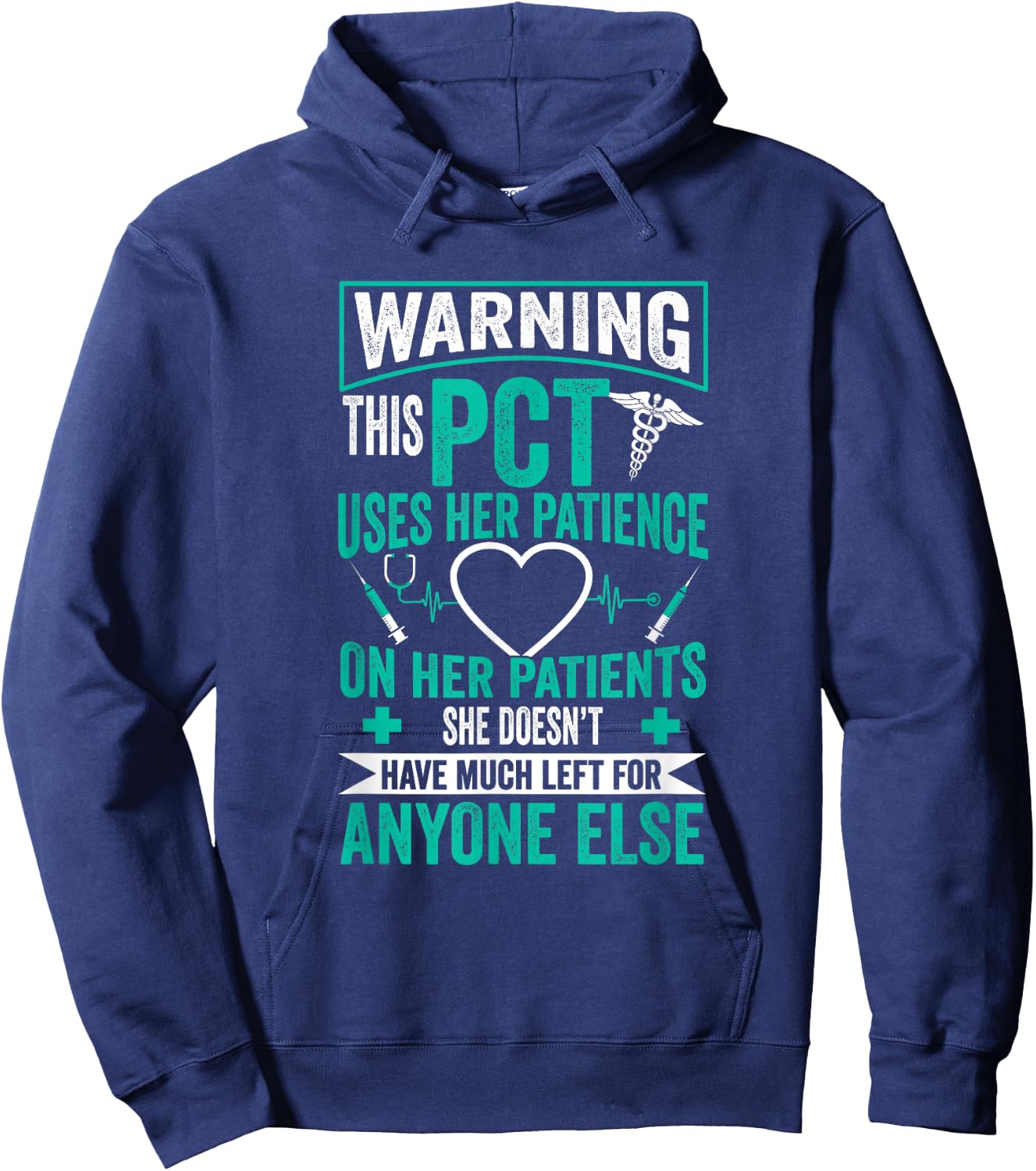 PCT Nurse - Patient Care Technician Hoodie - Hoodie | Navy