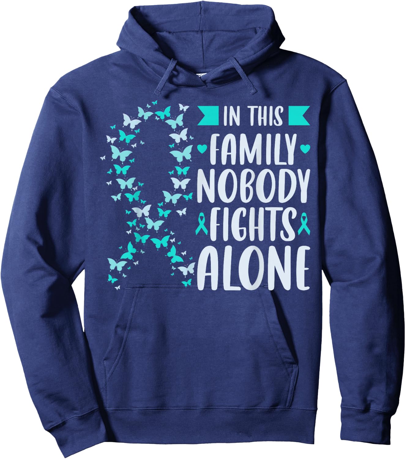 Sexual Assault Awareness Support Hoodie - Hoodie | Navy