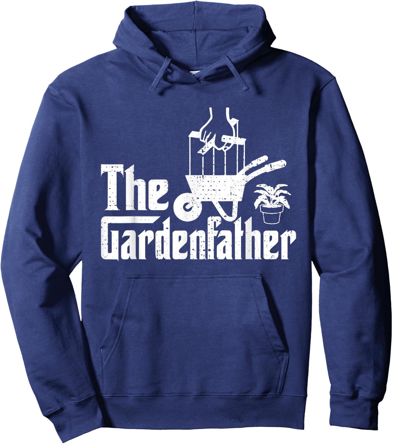 Best Gardening Father's Day Gardenfather Dad Gardener Daddy Hoodie - Hoodie | Navy