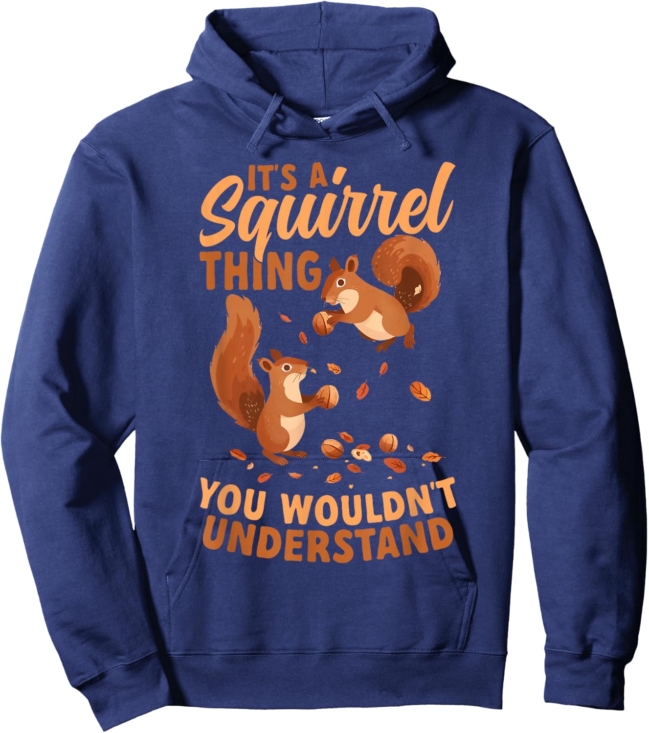 Funny Squirrel Lover Hoodie - Hoodie | Navy