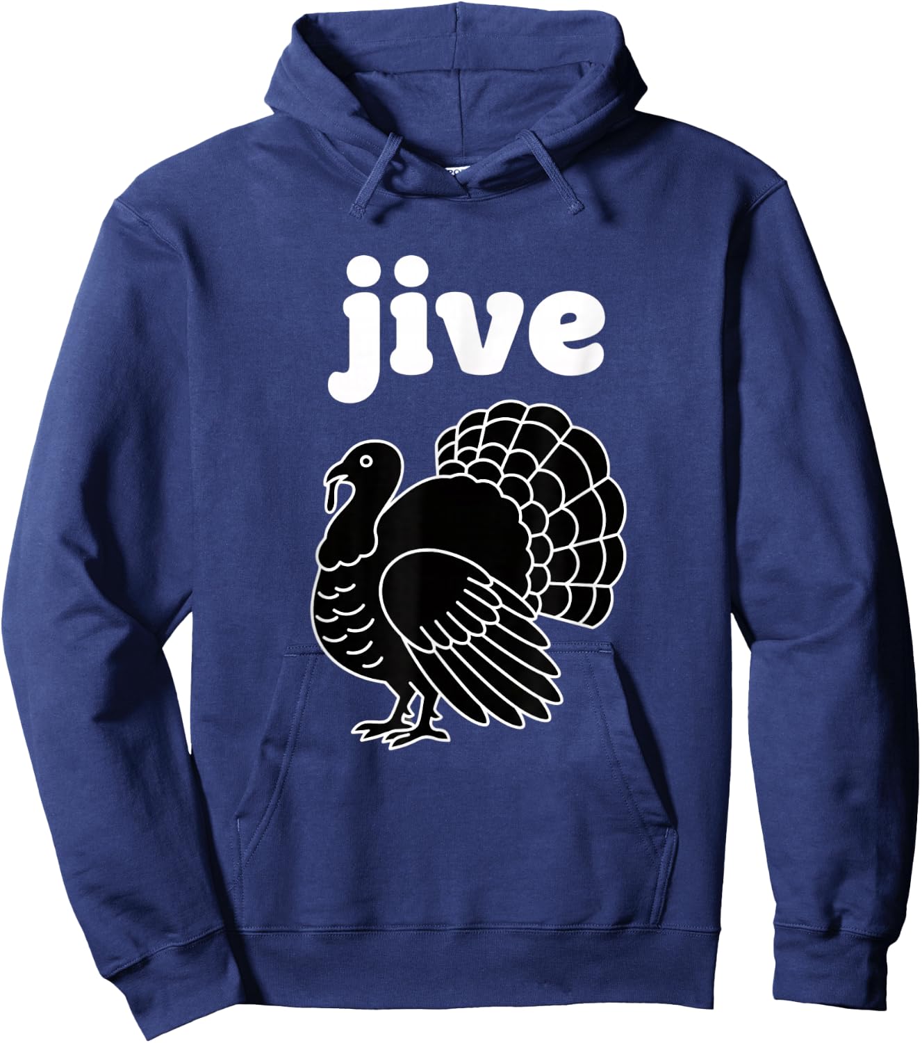 Jive Thanksgiving Turkey Retro Vintage Turkey Day Design Hoodie - Hoodie | Navy