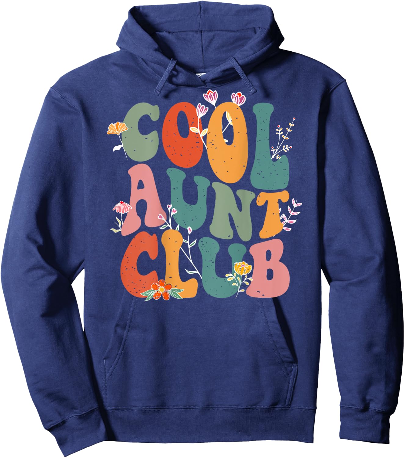 aunties club cool , Black, S Hoodie - Hoodie | Navy