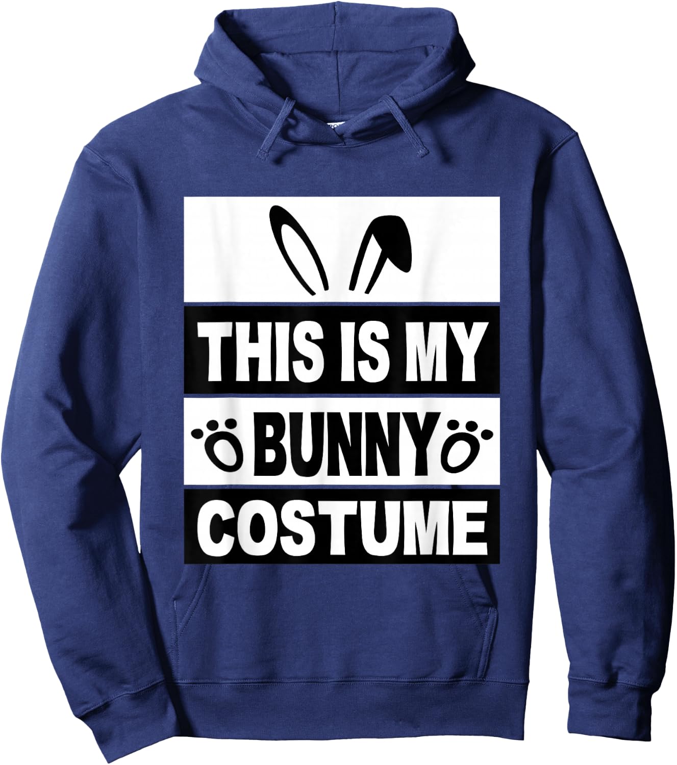 Retro Bunny Costume Shirt Kids Men Women Cute Bunny Stuff Hoodie - Hoodie | Navy