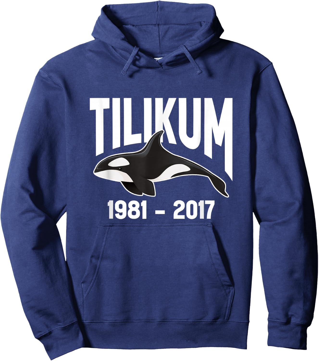 Tilikum 1981-2017 Free Tilikum Save Tilly Orca Whale Hoodie - Hoodie | Navy