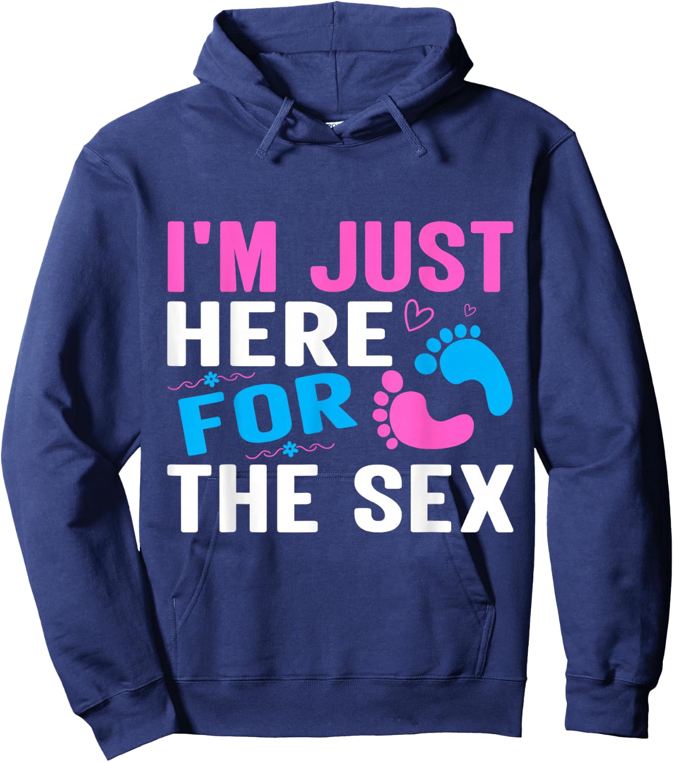 Gender Reveal Games Gender Reveal Ideas Gender Reveal Hoodie - Hoodie | Navy