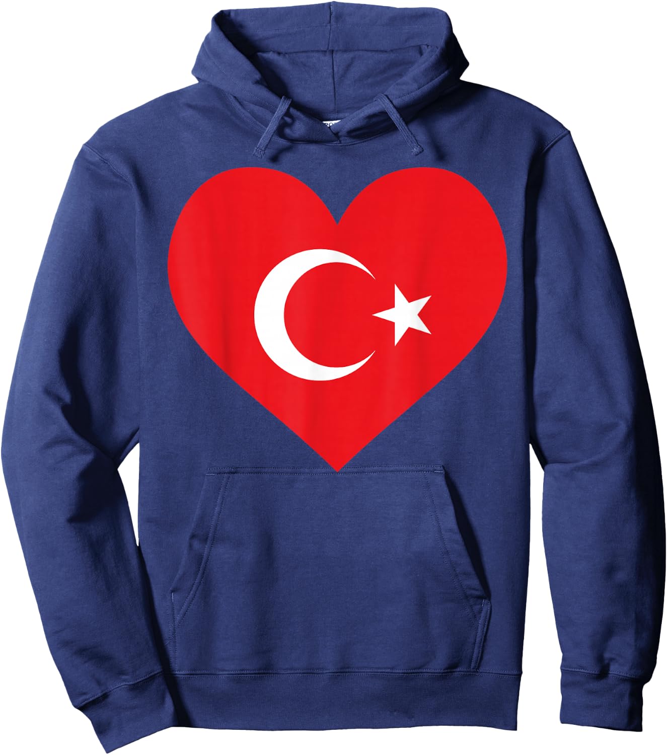 I Love Türkiye In My Heart Drapeau turc Art National Pride Hoodie - Hoodie | Navy