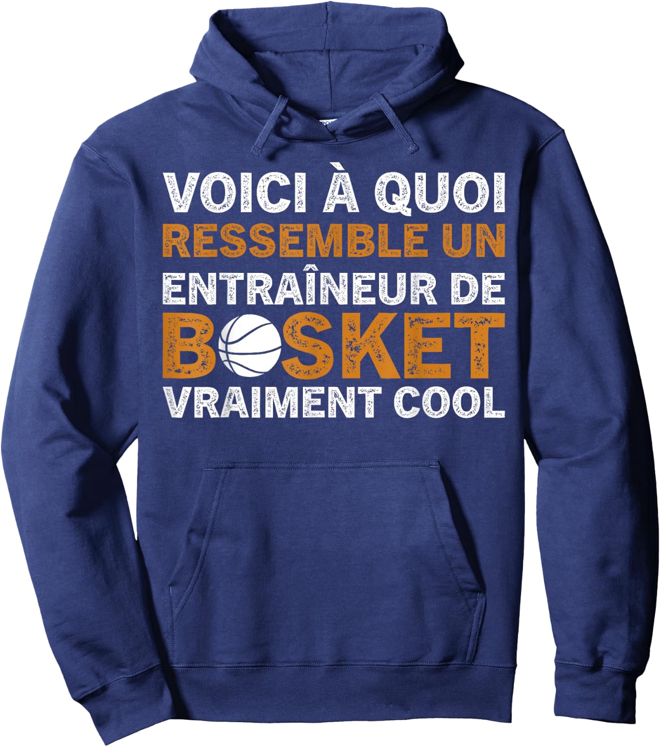 Basketball Un Entraîneur De Basket Vraiment Cool Coach Hoodie - Hoodie | Navy