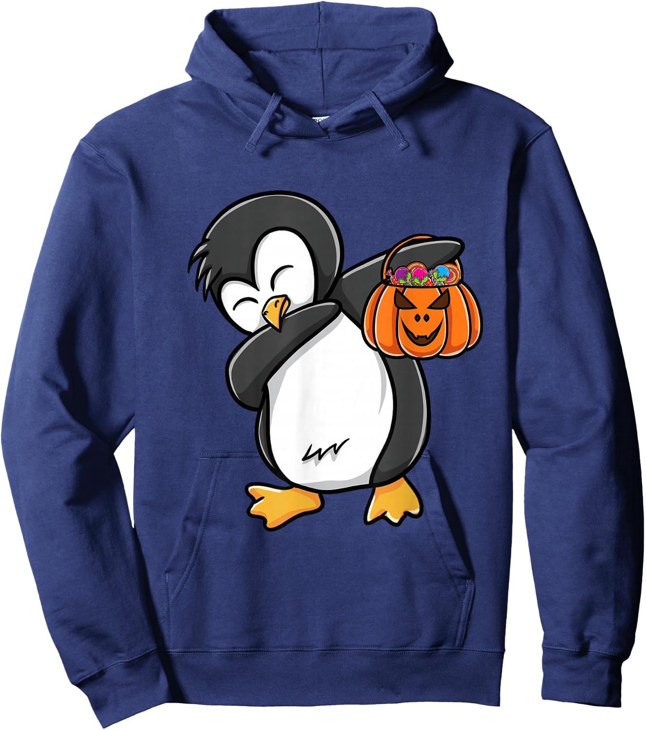 Dabbing Penguin Halloween Hoodie - Hoodie | Navy
