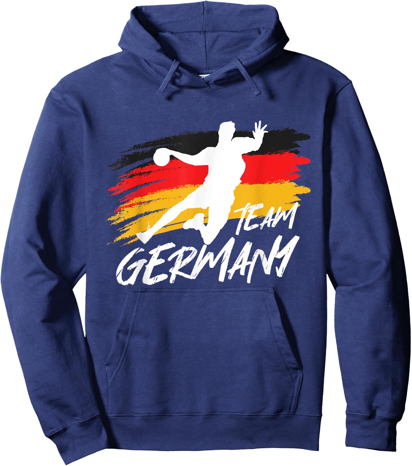 Handball Team Germany Flag Handballer Ball Sports Player , black Hoodie - Hoodie | Navy