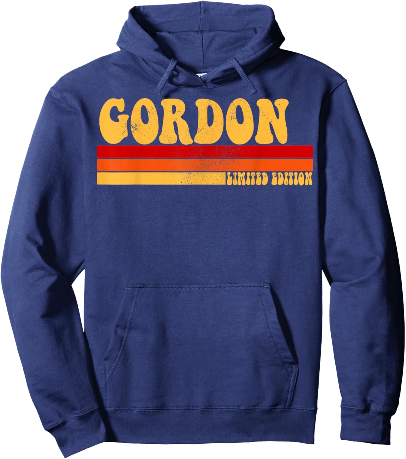 GORDON Name Personalized Idea Men Retro Vintage GORDON Hoodie - Hoodie | Navy