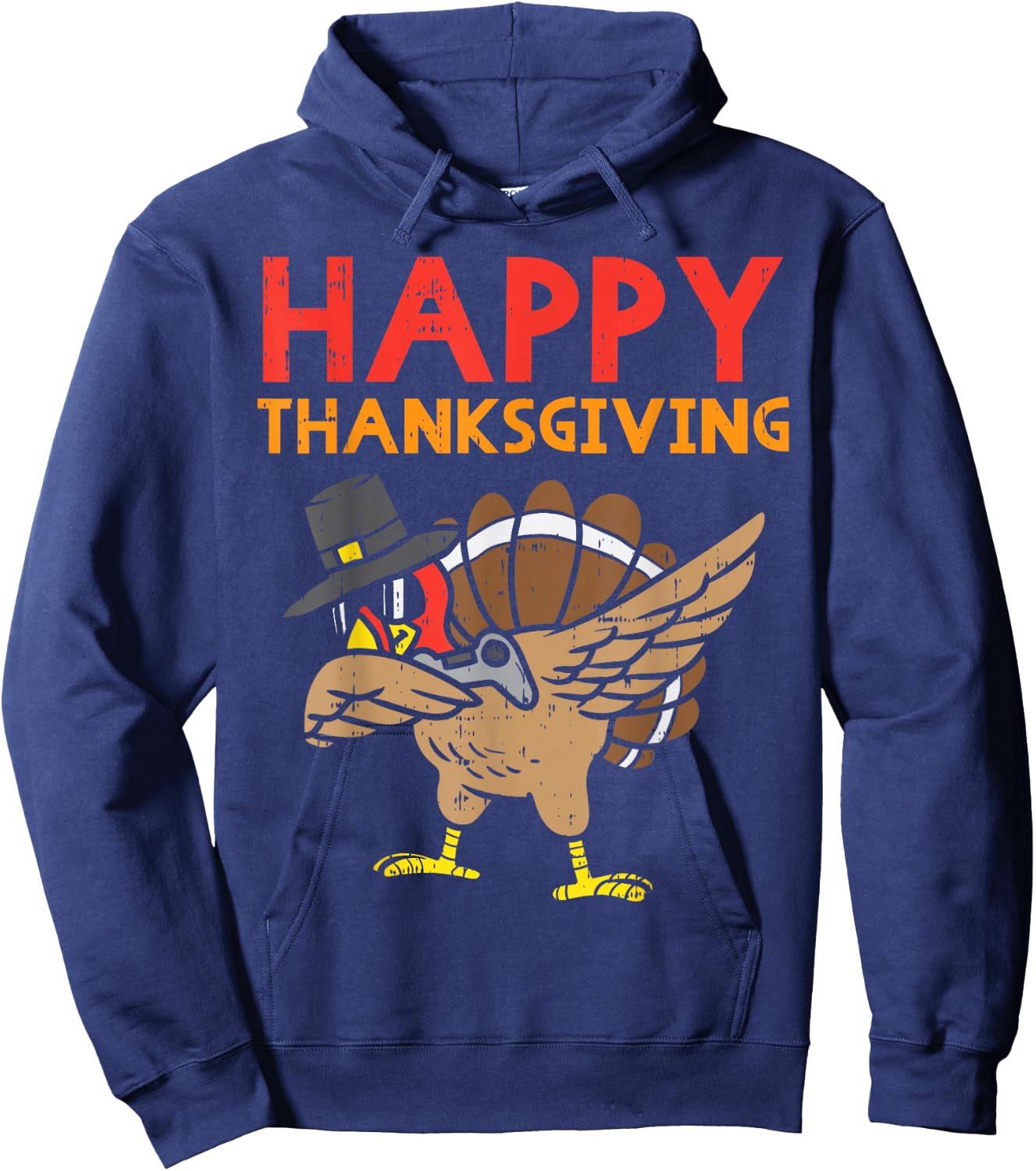 Happy Thanksgiving Dabbing Turkey Gamer Gaming Boys Men Gift Hoodie - Hoodie | Navy