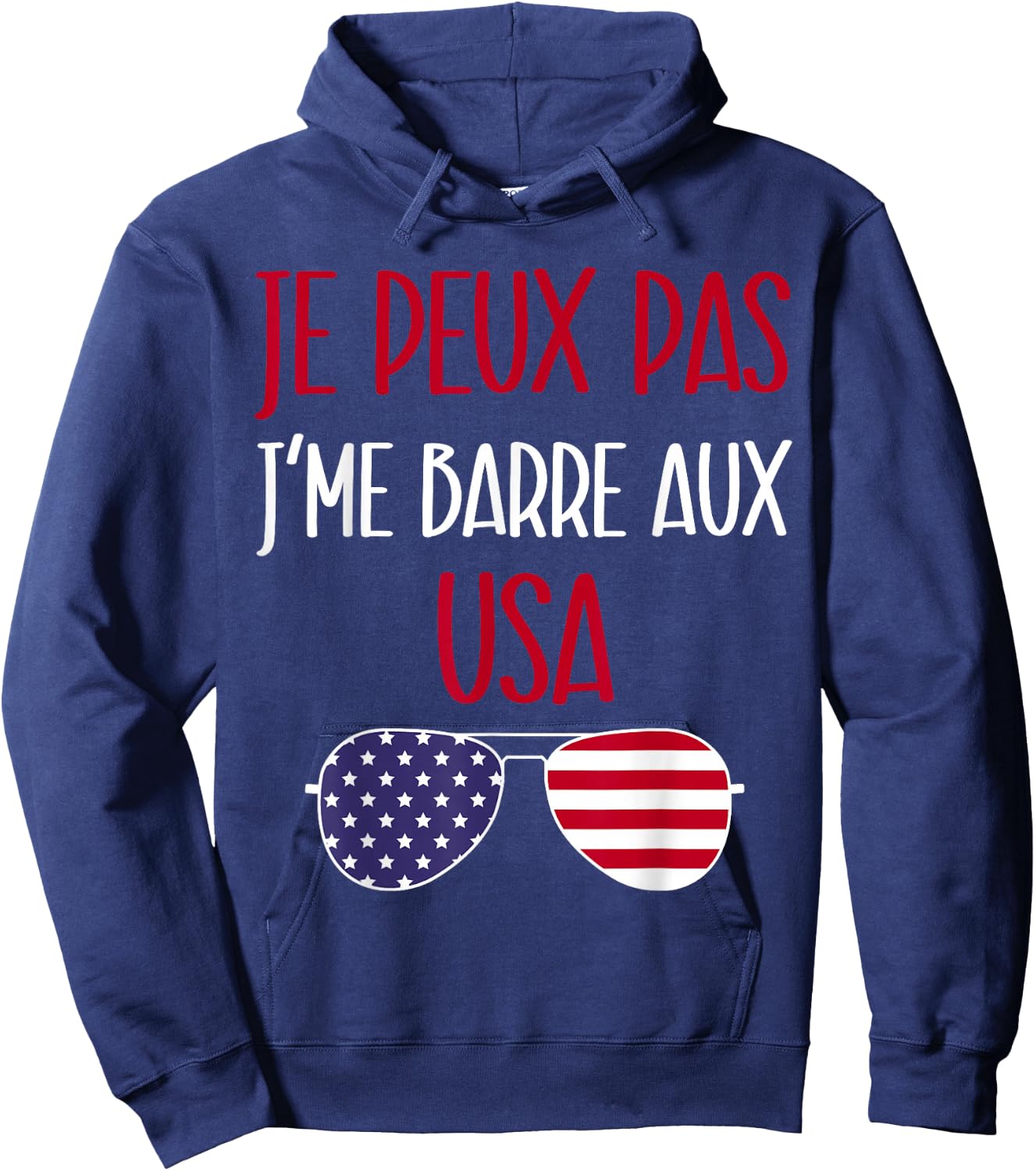 United States gift travel USA humor man woman America , Black, S Hoodie - Hoodie | Navy