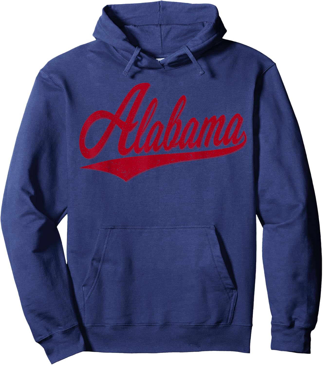 Alabama Varsity Script Vintage Retro Sports Jersey Style Hoodie - Hoodie | Navy
