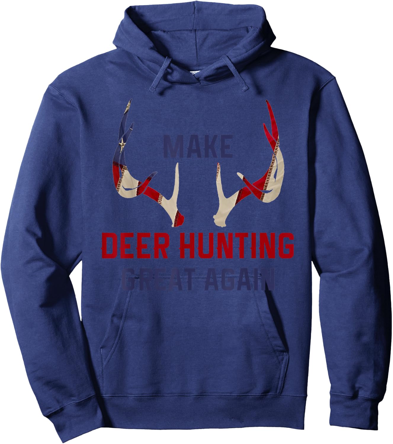 Make Deer Hunting Great Again Deer Hunter Gift Hoodie - Hoodie | Navy