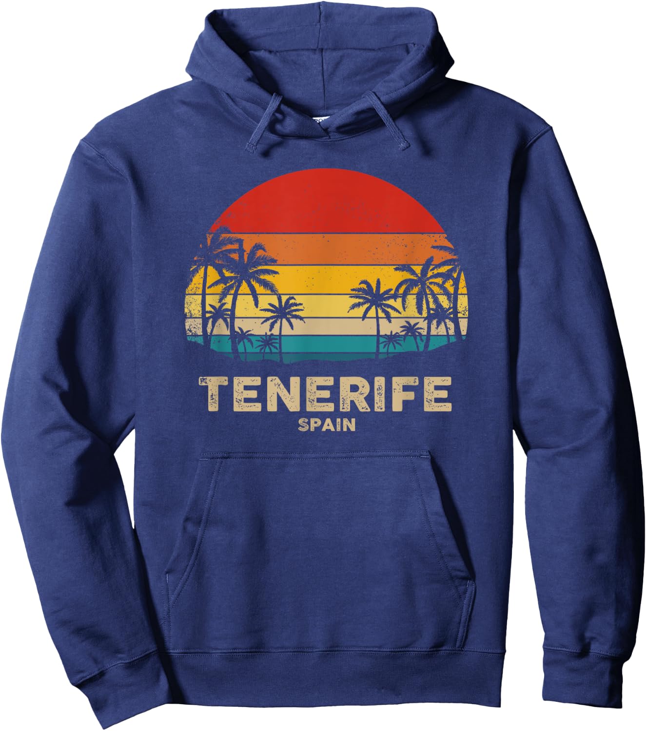 Vintage Tenerife - Spain Souvenir Hoodie - Hoodie | Navy
