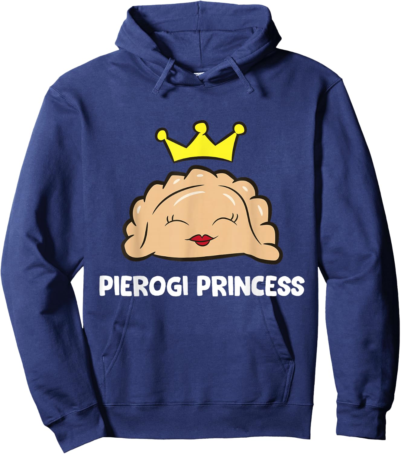Pierogi Princess Girls Women Polish Pierogi Maker Hoodie - Hoodie | Navy