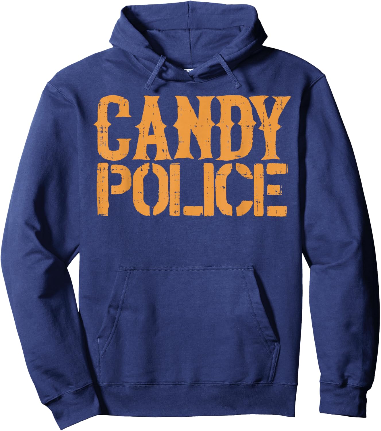 Candy Police Shirt Funny Halloween Costume Parents Mom Dad Hoodie - Hoodie | Navy