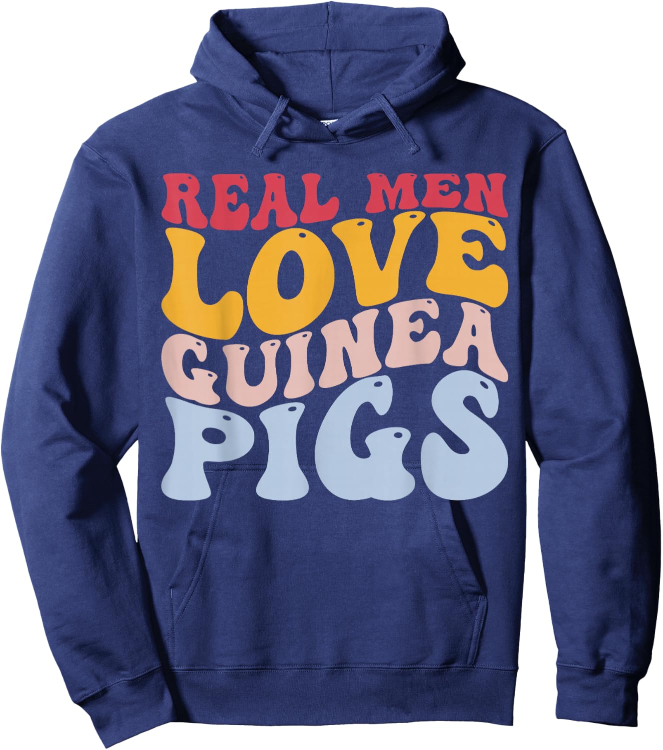 Real Men Love Guinea Pigs Guinea Pig Hoodie - Hoodie | Navy