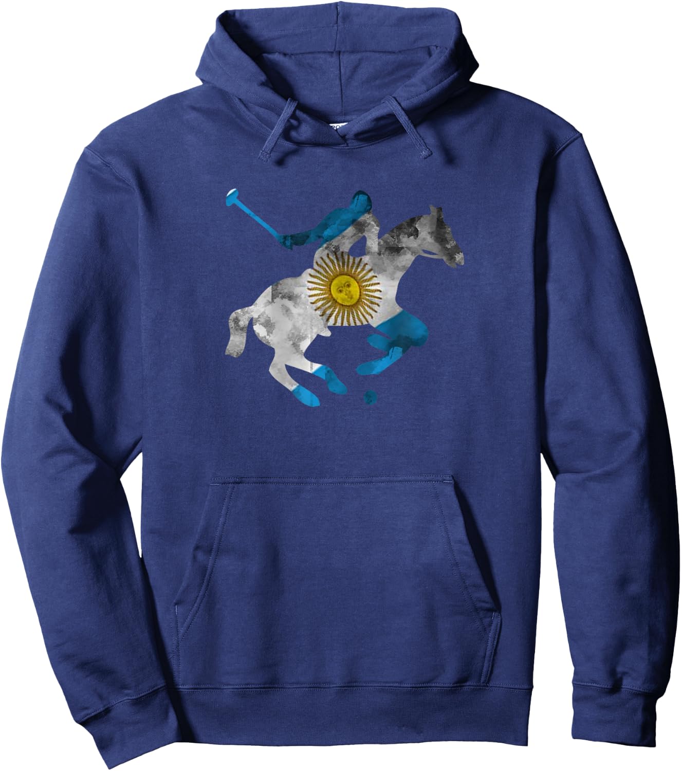Vintage Horse Polo Riding Equestrian Argentina Shirt Hoodie - Hoodie | Navy