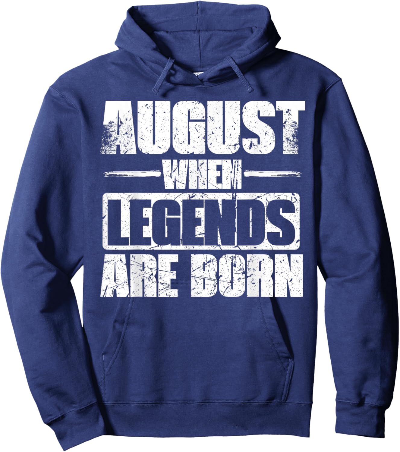 August When legends are born Birthday Month Design Hoodie - Hoodie | Navy