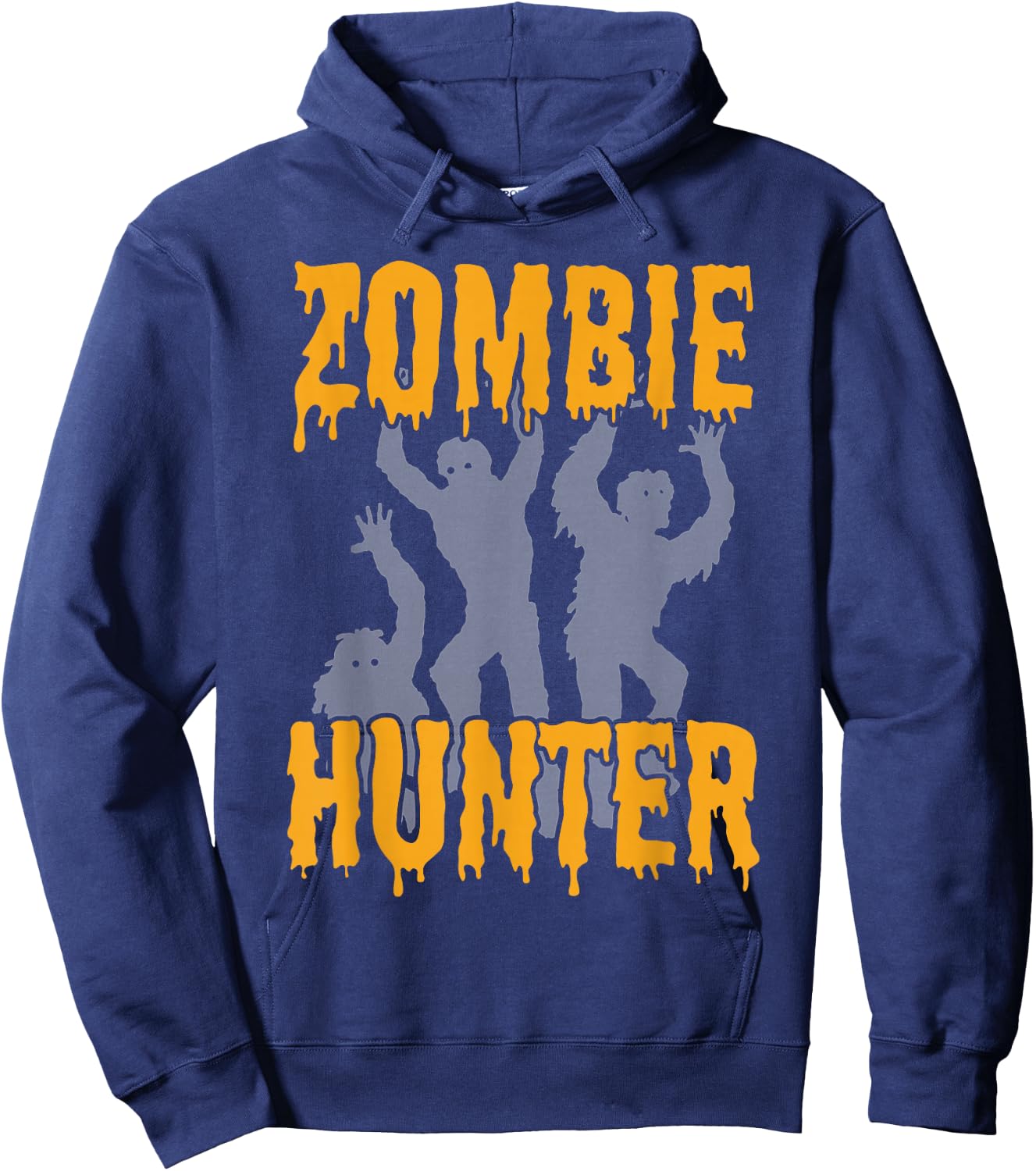 Funny Zombie Hunter Halloween party costume Hoodie - Hoodie | Navy