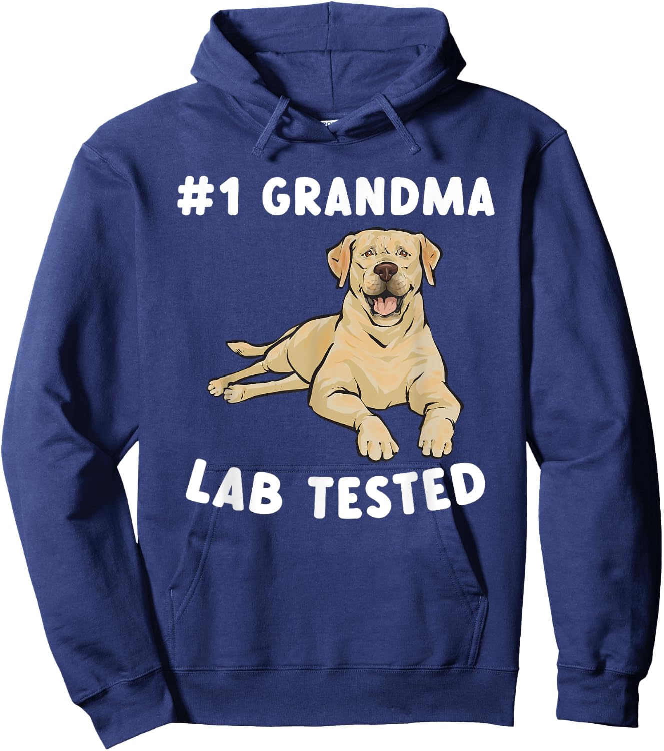 Yellow Labrador Retriever Grandma Yellow Lab Tested Hoodie - Hoodie | Navy