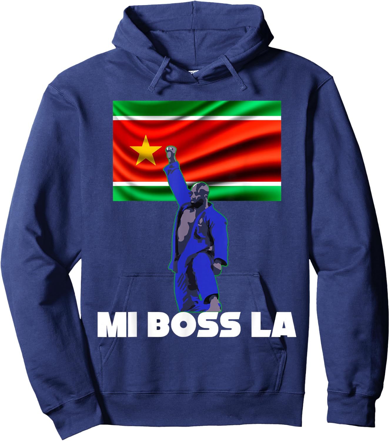 Guadeloupe Judo Champion The Boss Man Woman Child , Black, S Hoodie - Hoodie | Navy