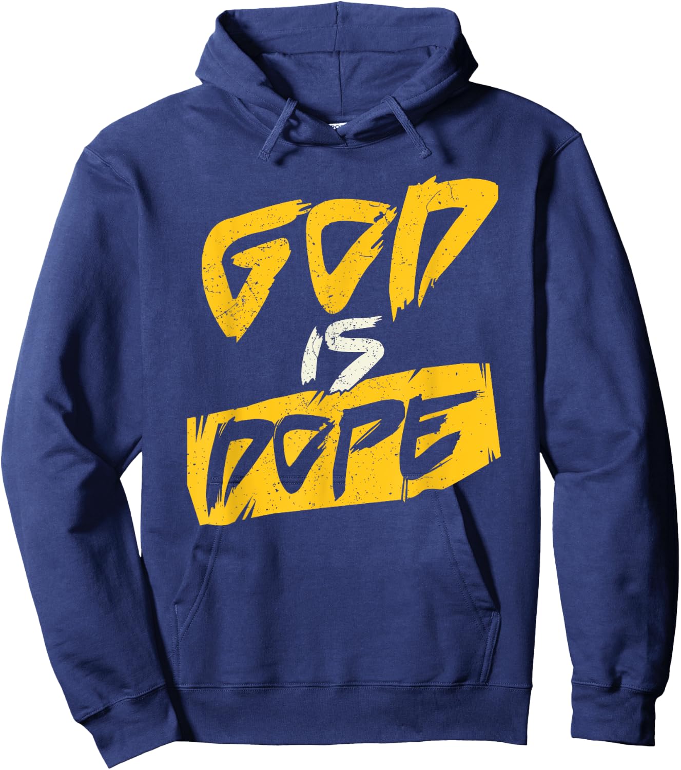 Funny Christian Design God is Dope Hoodie - Hoodie | Navy