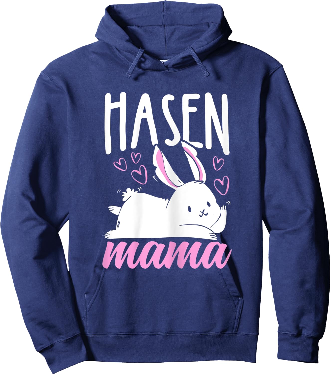 Damen Mama Hase Muttertagsgeschenk Ostern Hasen Mama Hoodie - Hoodie | Navy