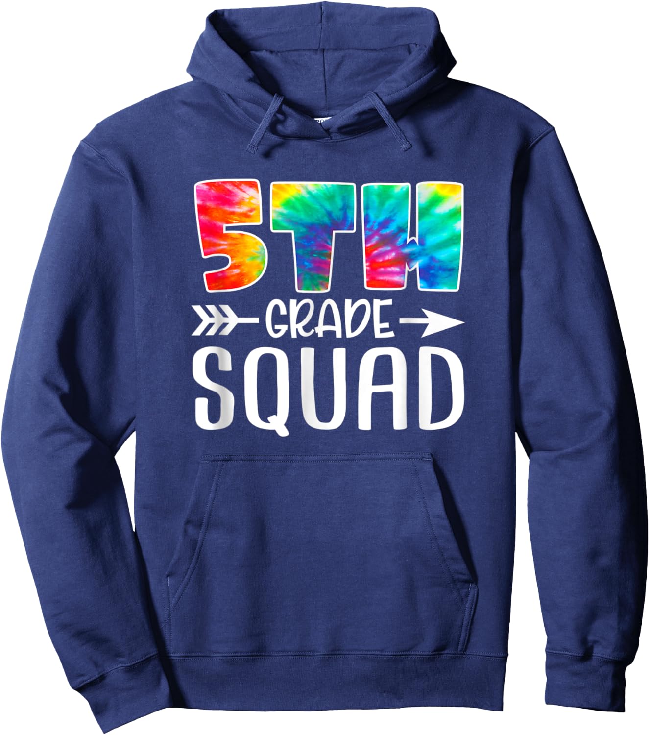 5th Grade Squad Tie Dye Back to School Teacher Student Men Women Kids Hoodie - Hoodie | Navy