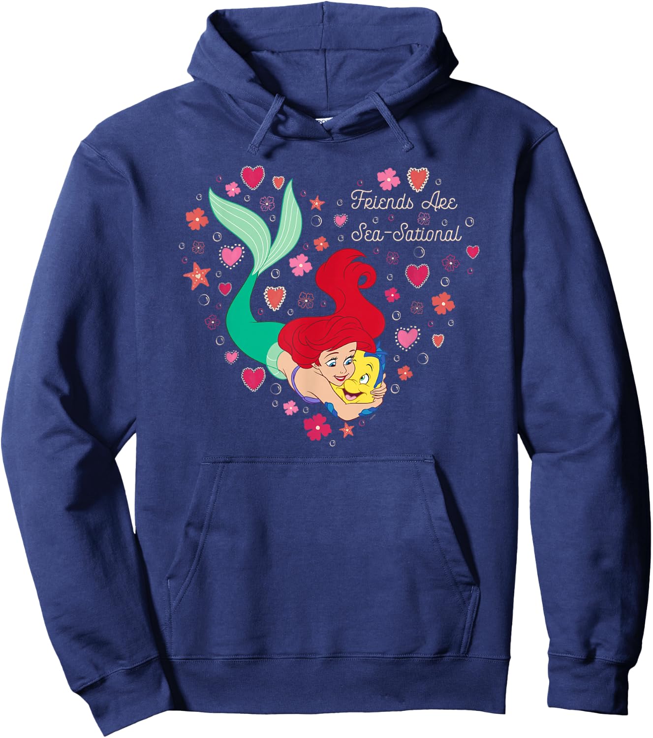Disney The Little Mermaid Friends Are Sea-Sational Valentine Hoodie - Hoodie | Navy