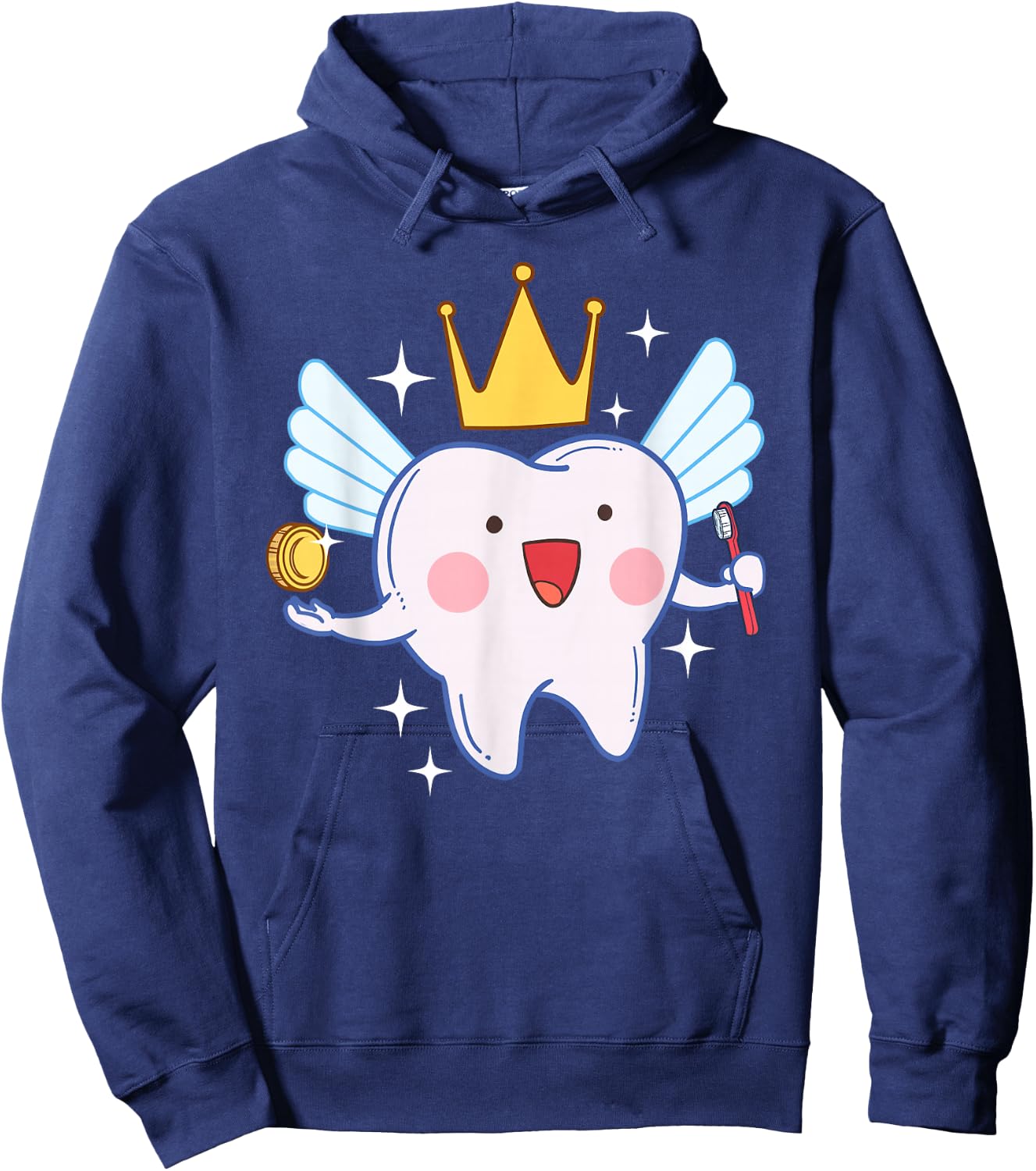 Tooth Fairy Funny Magical Dental Kids Gift Shirt Hoodie - Hoodie | Navy