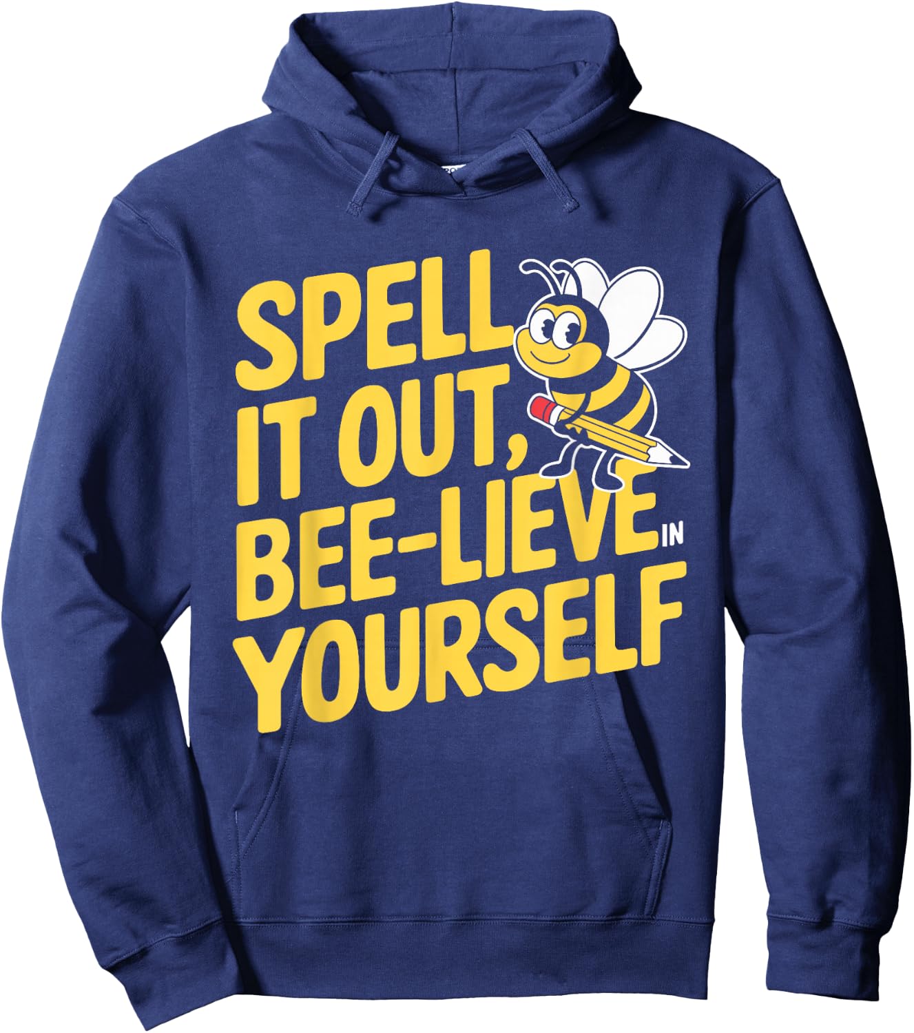 Spelling Bee Humour Spelling Champion Word Nerd Spelling Hoodie - Hoodie | Navy