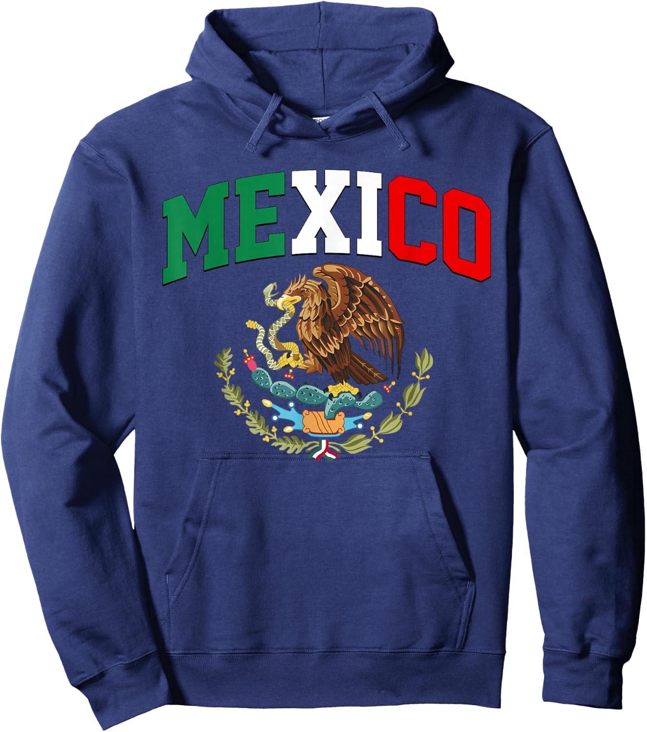 Mexico Mexican Flag Vintage Pride México Hoodie - Hoodie | Navy