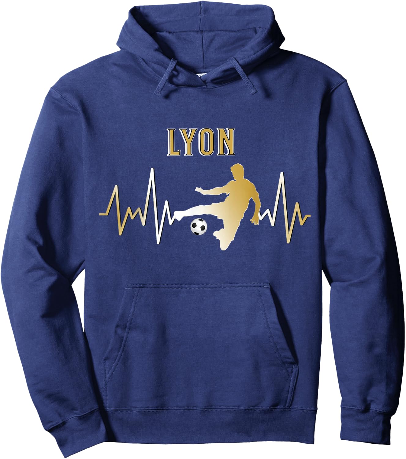 Gift Supporter Lyon Football Lyonnais , Black, S Hoodie - Hoodie | Navy