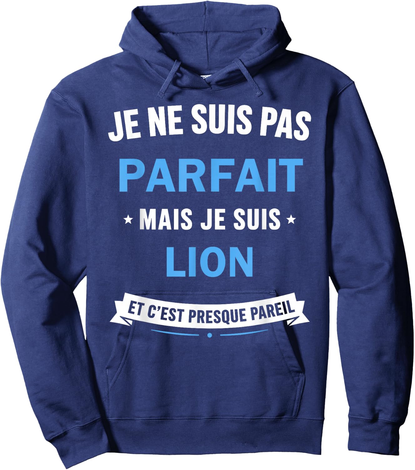 Citation Signe Zodiaque Humour Signe Astrologique Lion Hoodie - Hoodie | Navy