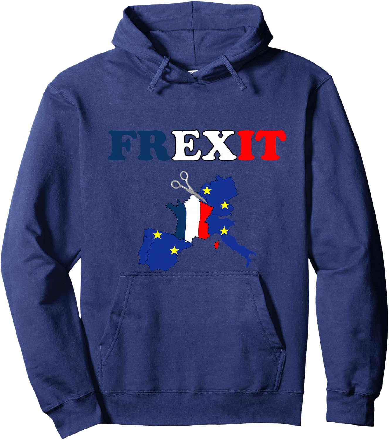 FREXIT Europe France Separation Politique Vote Démocratie Haut de Gamme Hoodie - Hoodie | Navy