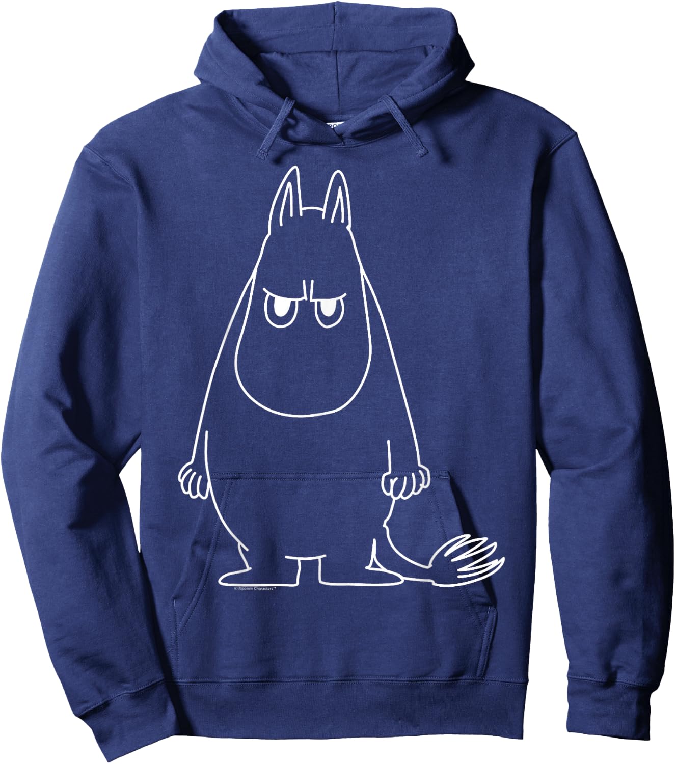 Moomin Angry Moomintroll , black Hoodie - Hoodie | Navy