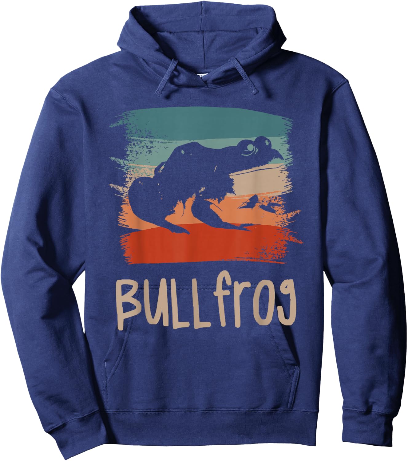 Retro Vintage Bullfrog Bullfrogs Hoodie - Hoodie | Navy