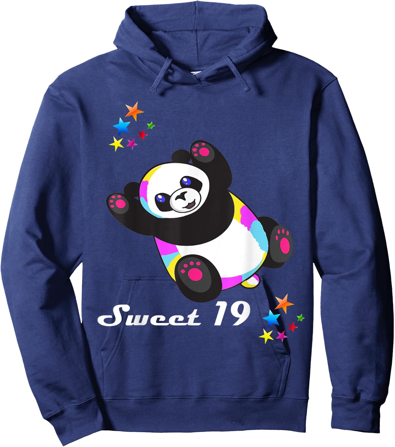 Geschenk zum 19. Geburtstag für Frauen und Mädchen, lustiger süßer Panda Hoodie - Hoodie | Navy