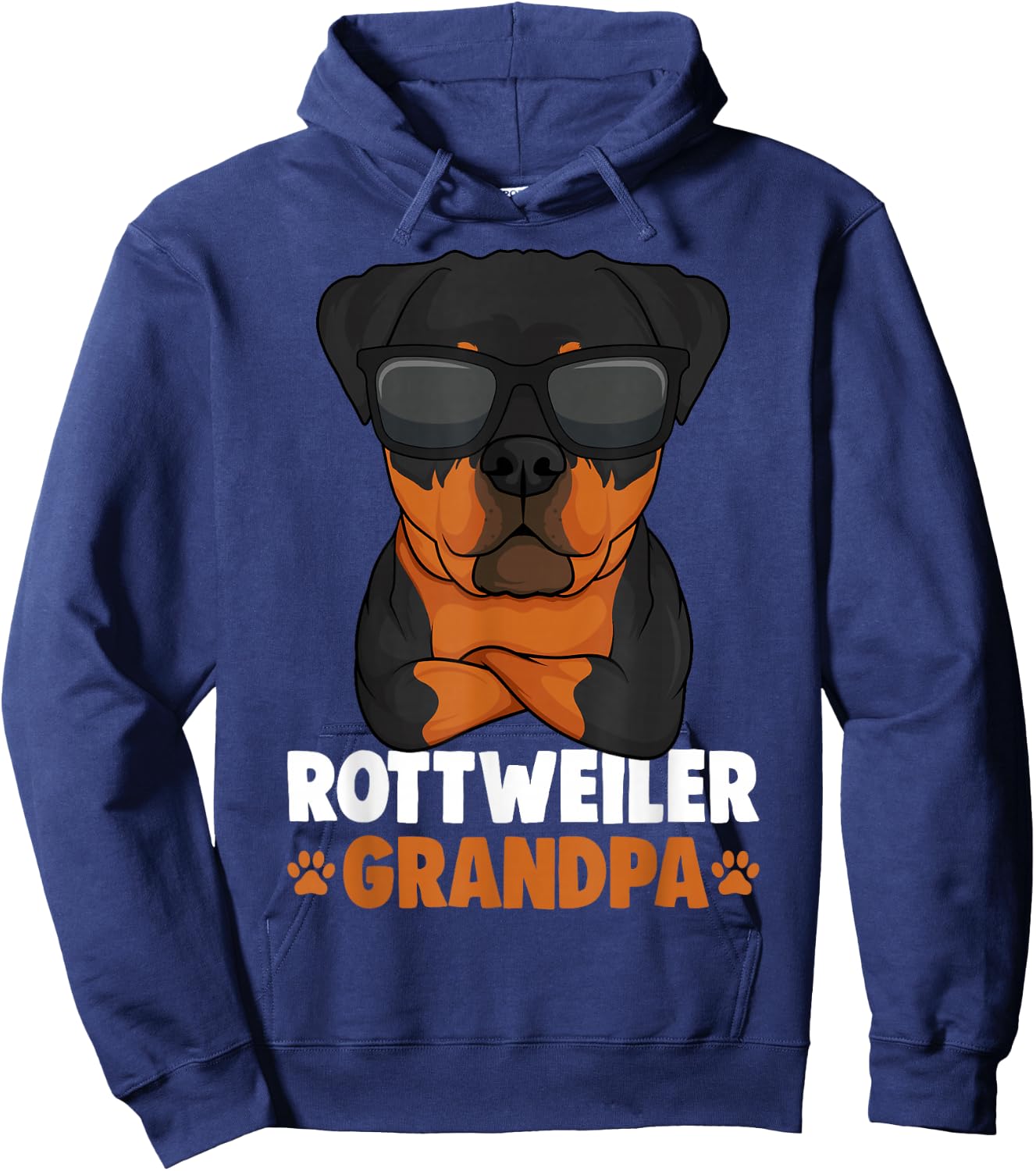Rottweiler Grandpa Rottie Dog Men Hoodie - Hoodie | Navy