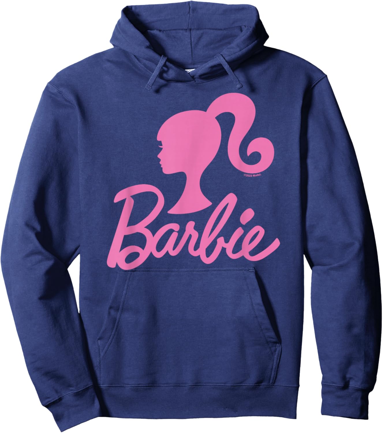 Barbie - Barbie Logo in Pink Hoodie - Hoodie | Navy
