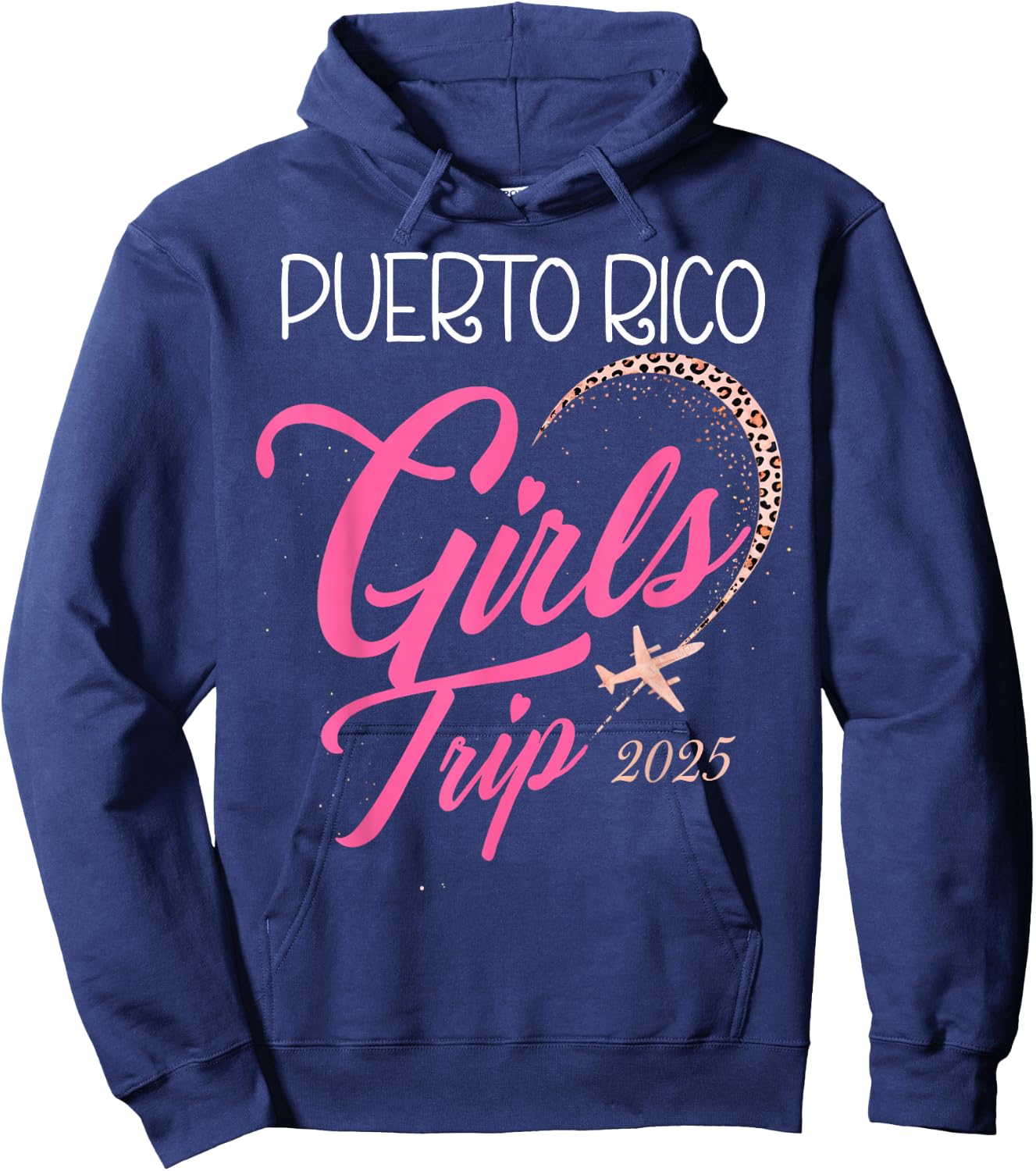 Girls Trip Puerto Rico 2025 Vacation Weekend Birthday Squad Hoodie - Hoodie | Navy